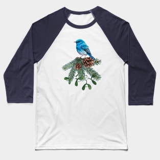 Mountain Bluebird Wild Birds Bird Lovers Birders Baseball T-Shirt